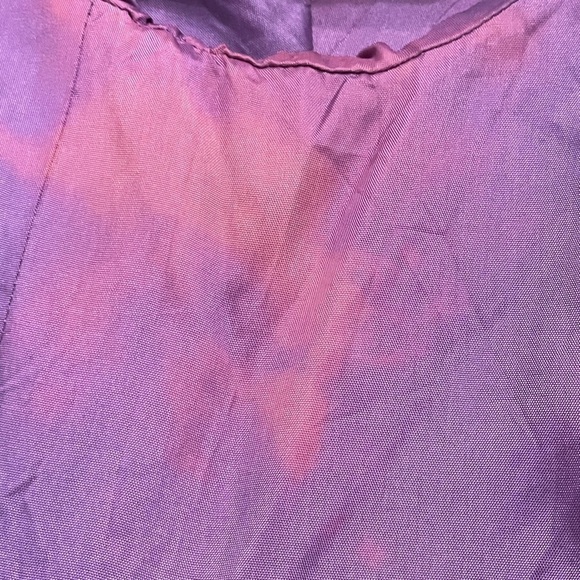 Blushe by Spiegel women’s Missy size 16one button lined purple trench/ over coat - Picture 7 of 7